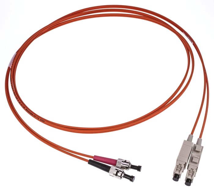 COMMSCOPE OM1 Multi Mode OM1 Fibre Optic Cable Assembly, 62.5/125μm, Orange, 2m