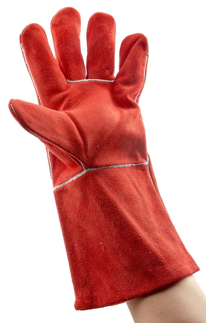 Red welding gloves sales