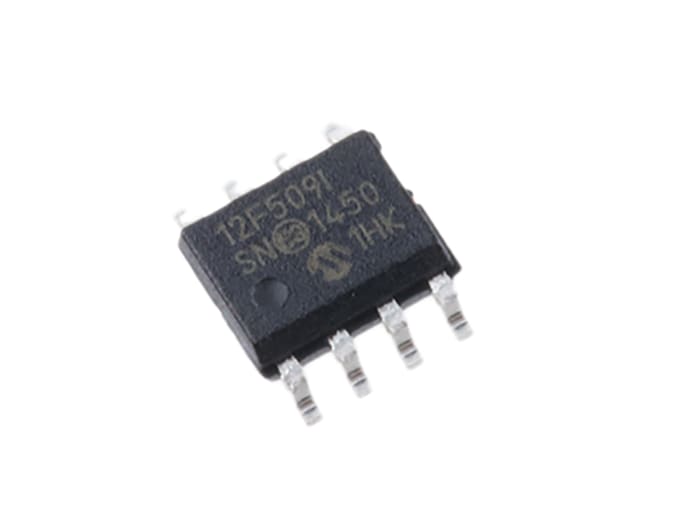 Microchip, 8bit PIC, PIC12F Microcontroller, 4MHz, 1K Flash, 8-Pin SOIC