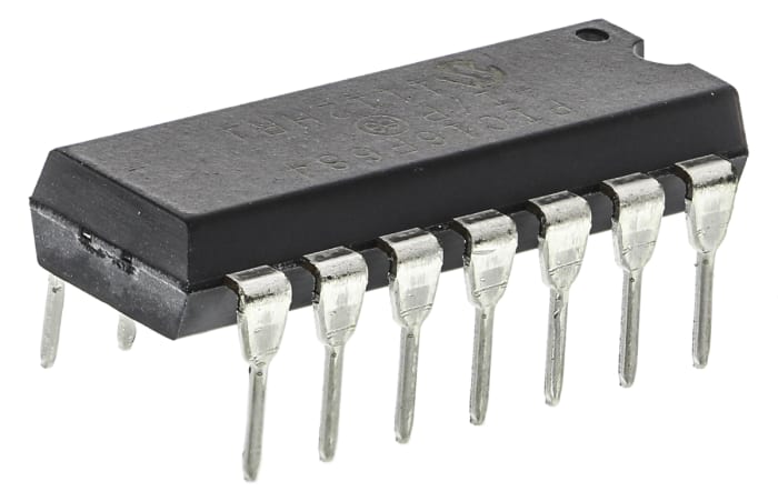 Microchip, 8bit PIC, PIC16F Microcontroller, 20MHz, 256 B, 2048 x 14 words Flash, 14-Pin PDIP
