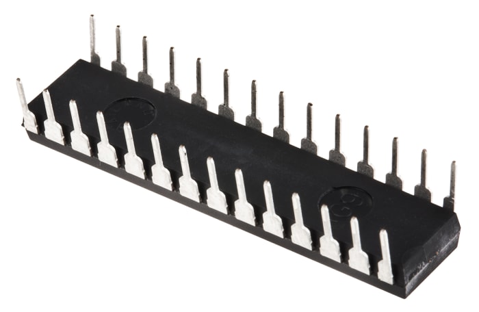 Microchip, 8bit PIC, PIC18F Microcontroller, 40MHz, 16 kB, 256 B Flash, 28-Pin SPDIP