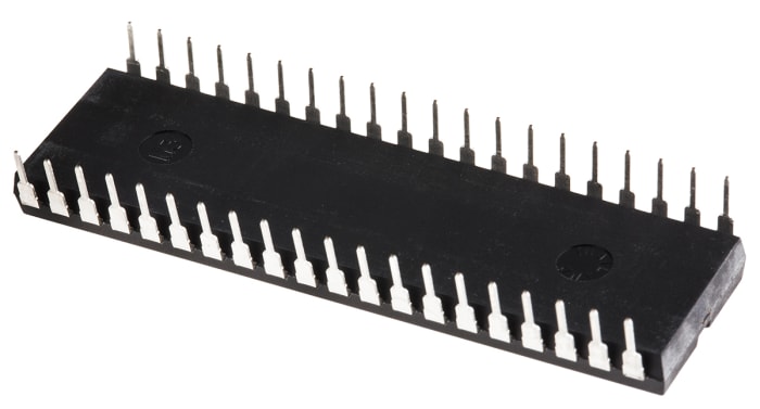 Microchip, 8bit PIC, PIC18F Microcontroller, 48MHz, 24 kB, 256 B Flash, 40-Pin PDIP