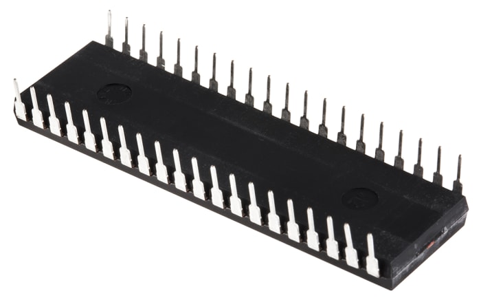 Microchip, 8bit PIC, PIC18F Microcontroller, 40MHz, 32 kB, 256 B Flash, 40-Pin PDIP