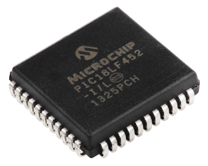 Microchip, 8bit PIC, PIC18F Microcontroller, 40MHz, 32 kB Flash, 44-Pin PLCC