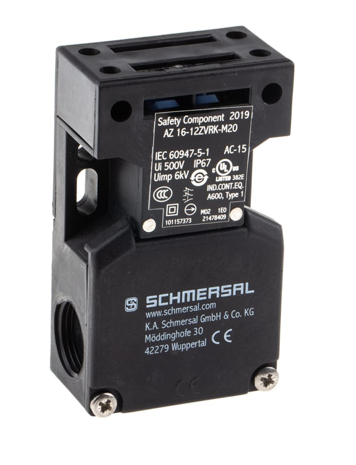 AZ1612ZVRKM20 Schmersal Schmersal AZ16 Safety Interlock Switch, 2NC
