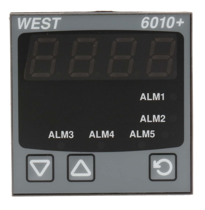 West Instruments 6010 LED Digital Panel Multi-Function Meter for RTD, Thermocouples, 45mm x 45mm