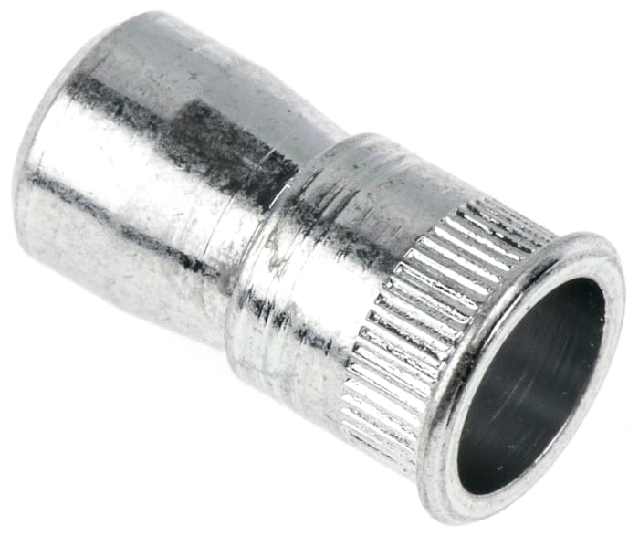 POP POP Clear Passivated, Galvanised, M3 Steel Threaded Insert, 5