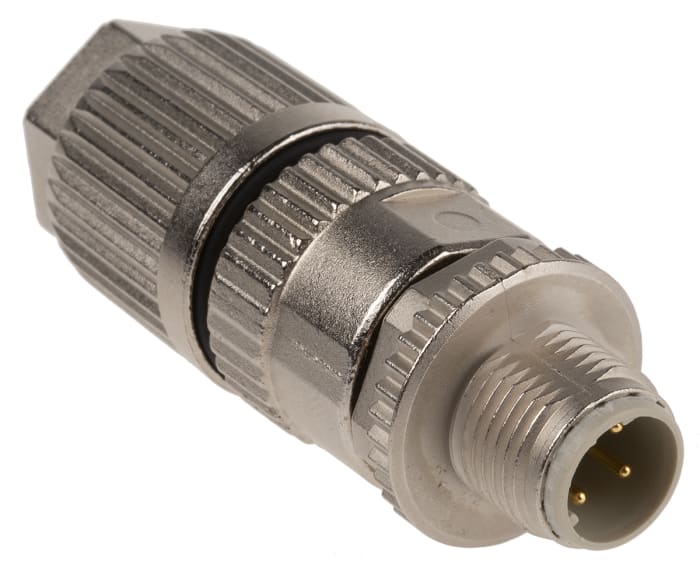 HARTING Circular Connector, 4 Contacts, Cable Mount, M12 Connector, Plug, Male, IP65, IP67, Harax M12 Series
