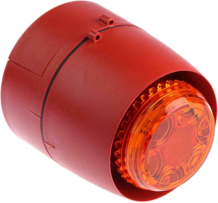 Cranford Controls Combi 32 Series Amber Sounder Beacon, 18 → 35 V dc, Wall Mount, 93dB at 1 Metre