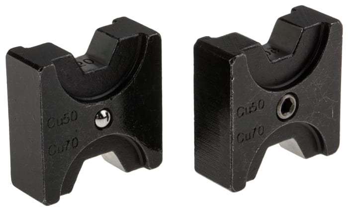 RS PRO Crimping Die Set, Tubular Cable Lug, Wire size 50mm²