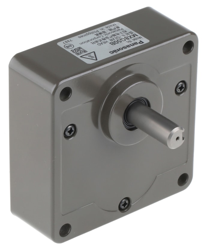 Panasonic Spur Gearbox, 50:1 Gear Ratio, 6.73 Nm Maximum Torque, 27rpm Maximum Speed