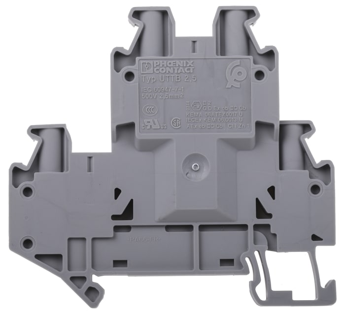 3044636 Phoenix Contact | Phoenix Contact Grey UTTB 2.5 Double Level ...