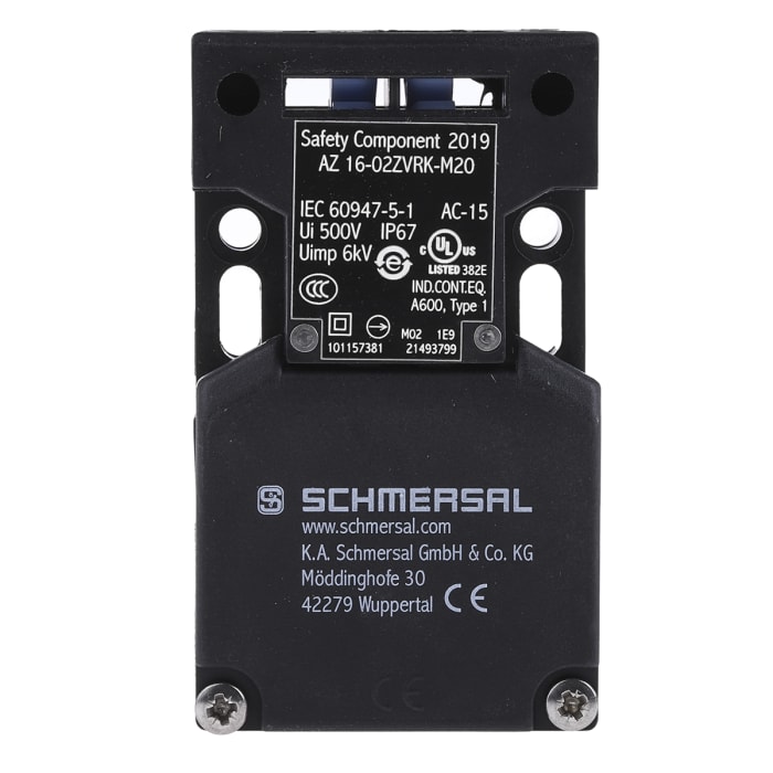 Schmersal AZ16 Safety Interlock Switch, 2NC, Keyed, Glass Fibre Reinforced Thermoplastic