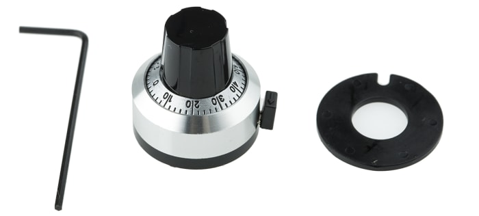Eaton 22mm Chrome Potentiometer Dial for 6.35mm Shaft