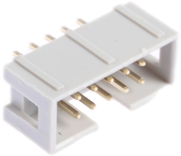 RS PRO SCP Serisi IDC Konnektör, 10 Pinli Erkek, 2 Satır, Düz, Karta Monte (Bacaklı Montaj) 2,54mm Aralıklı