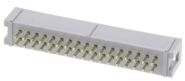 RS PRO Straight Through Hole PCB Header, 34 Contact(s), 2.54mm Pitch, 2 Row(s), Shrouded