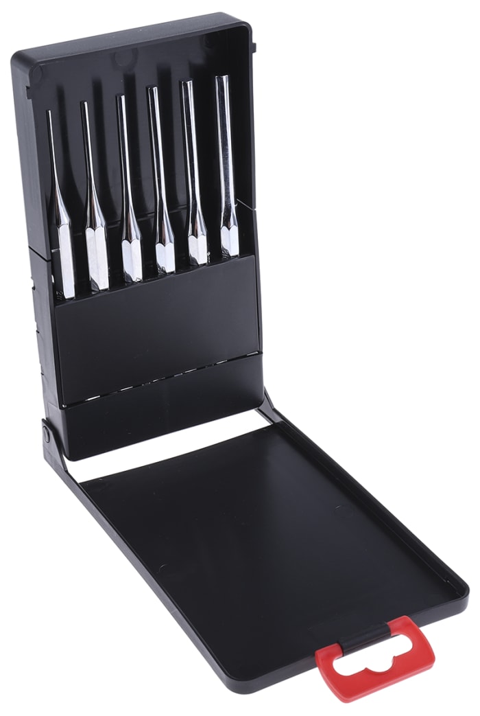 RS PRO 6-Piece Punch Set, Drift Punch, 2 → 8 mm Shank
