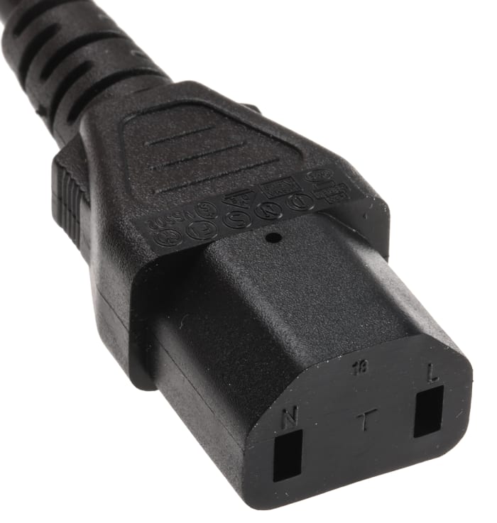 RS PRO | RS PRO IEC C17 Socket to CEE 7/17 Plug Power Cord, 2.5m | 626 ...