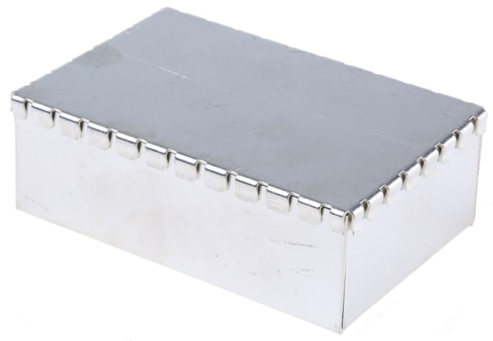 Boîtier pour circuit imprimé Perancea en Acier plaqué étain, dim. internes 25 x 50 x 75mm