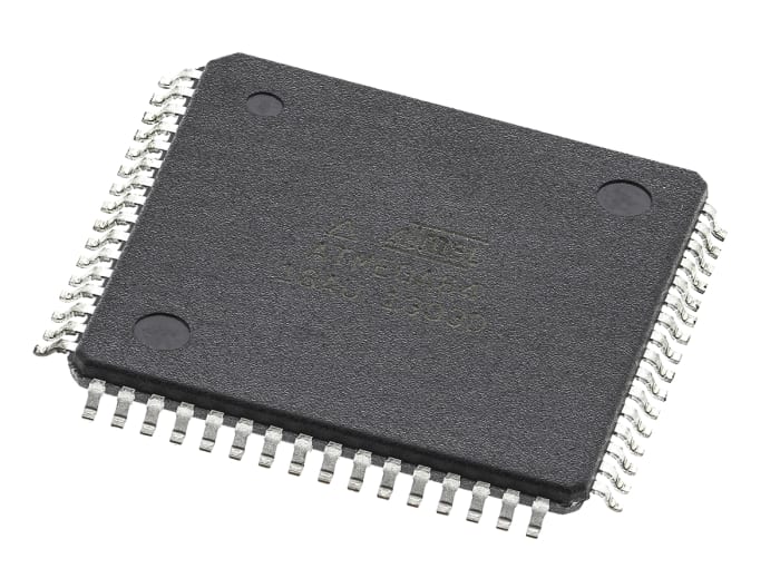 Microchip ATMEGA64-16AU, 8bit AVR Microcontroller, ATmega, 16MHz, 2 kB, 64 kB Flash, 64-Pin TQFP