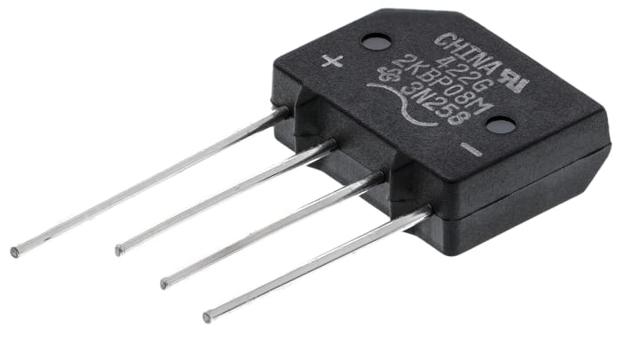 Vishay Bridge Rectifier, 2A, 800V, 4-Pin