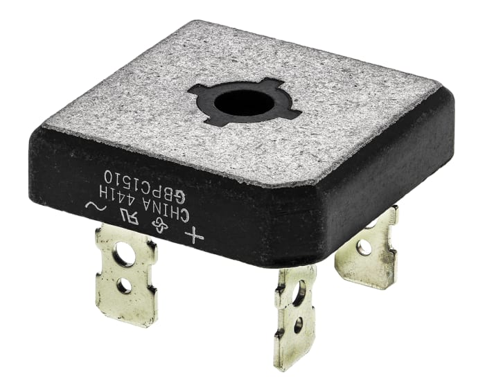 Vishay Bridge Rectifier, 15A, 1000V, 4-Pin