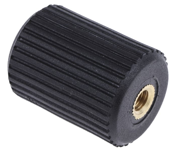 RS PRO RS PRO Black Knurled Clamping Knob, M6, Threaded Hole 631