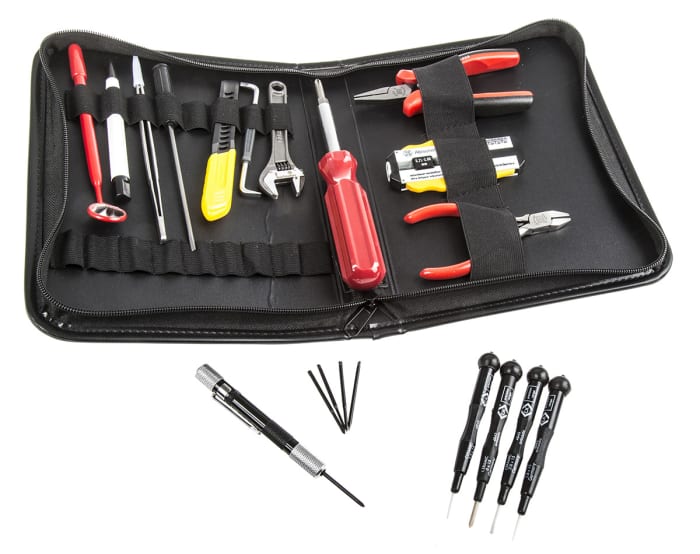 Kit de herramientas RS PRO de 19 piezas, para técnicos