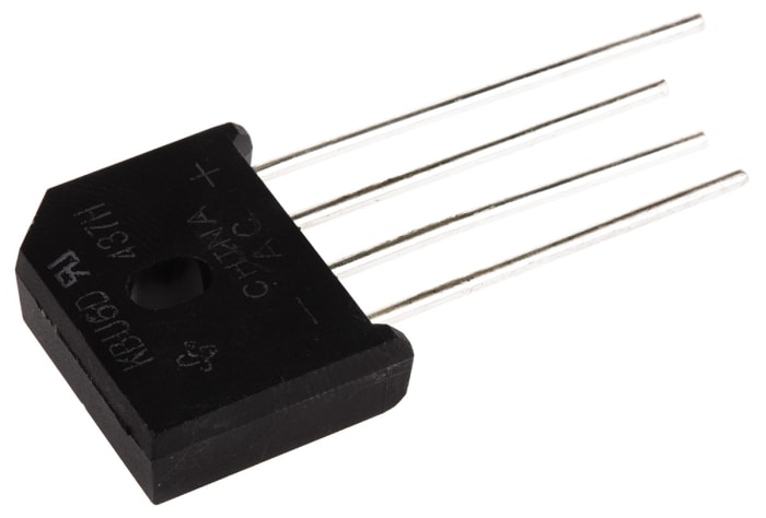 Vishay Bridge Rectifier, 6A, 200V, 4-Pin