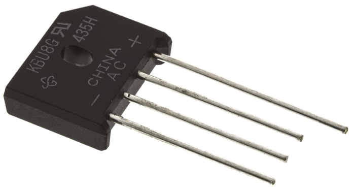 Vishay Bridge Rectifier, 8A, 400V, 4-Pin