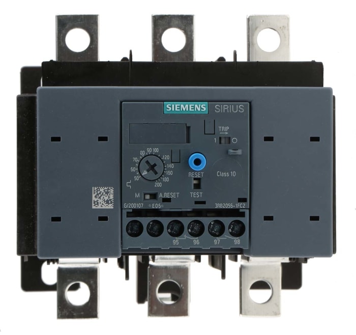 3RB20561FC2 Siemens Siemens Overload Relay 1NO + 1NC, 50 → 200 A F
