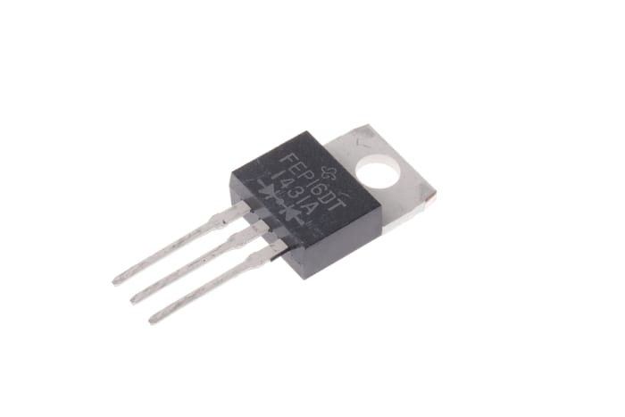 Diodo, FEP16DT-E3/45, 16A, 200V Conexión de silicio, 35ns, TO-220AB, 3-Pines 950mV, Rectificadores ultrarrápidos