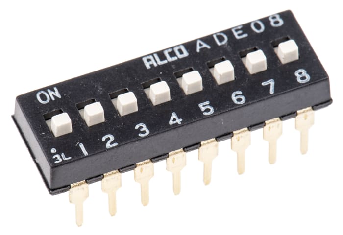 TE Connectivity Slide DIP Switch Through Hole