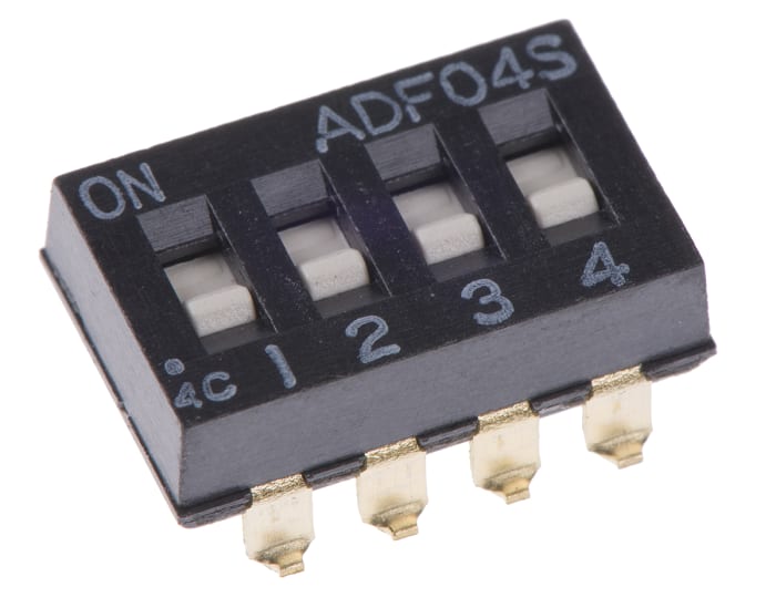 TE Connectivity Slide DIP Switch Surface Mount