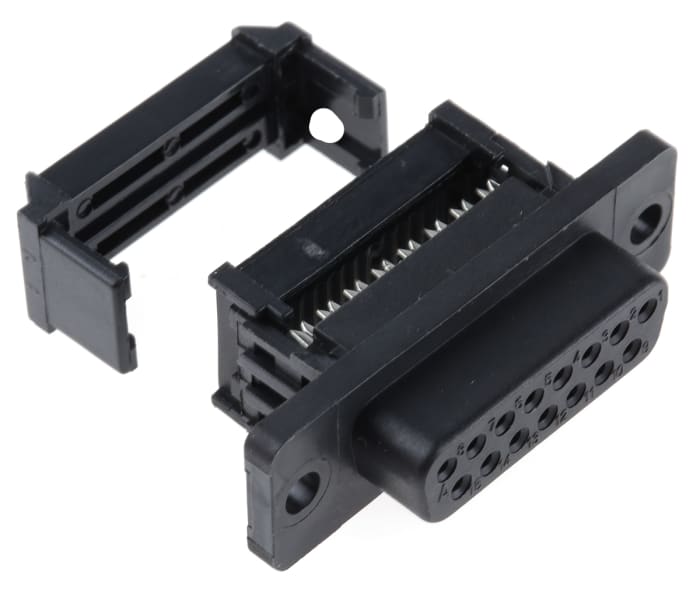 RS PRO 15 Way Cable Mount D-sub Connector Socket, 1.27mm Pitch