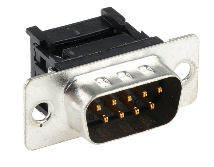 RS PRO 9 Way Cable Mount D-sub Connector Plug, 1.27mm Pitch