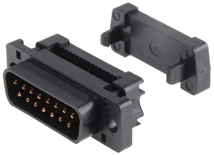RS PRO 15 Way Cable Mount D-sub Connector Plug, 1.27mm Pitch
