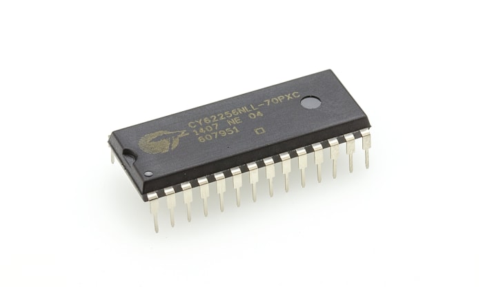 Cypress Semiconductor SRAM Memory, CY62256NLL-70PXC- 256kbit