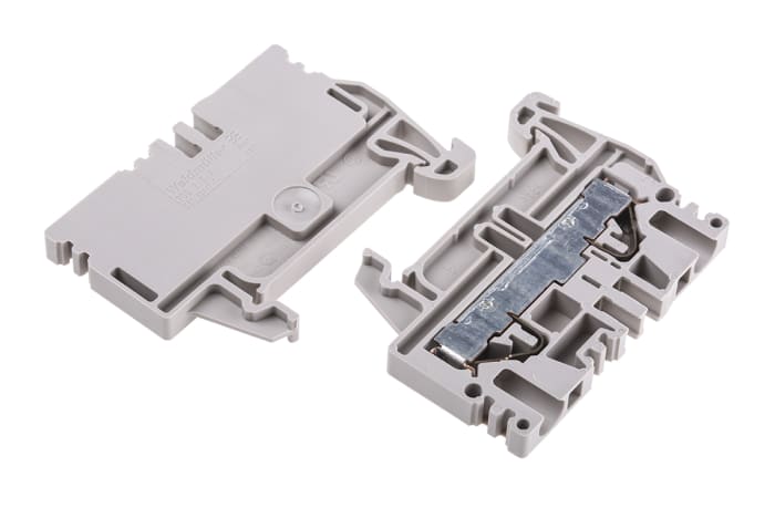 Weidmuller PDU Series Brown Feed Through Terminal Block, 4mm², Single-Level, Push In Termination
