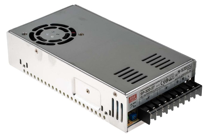 Mean Well Embedded Switch Mode Power Supply SMPS, SP-320-27, 27V dc, 11.7A, 315.9W, 1 Output, 124 → 370 V dc, 88