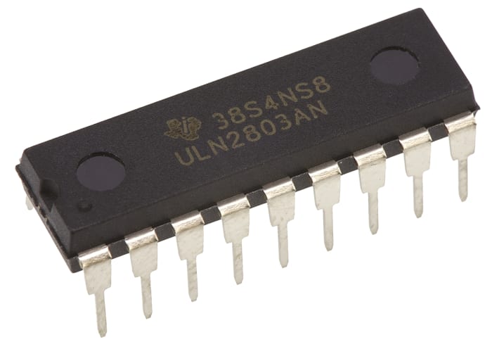 Texas Instruments ULN2803AN Octal NPN Darlington Transistor Array, 500 mA 50 V, 18-Pin PDIP