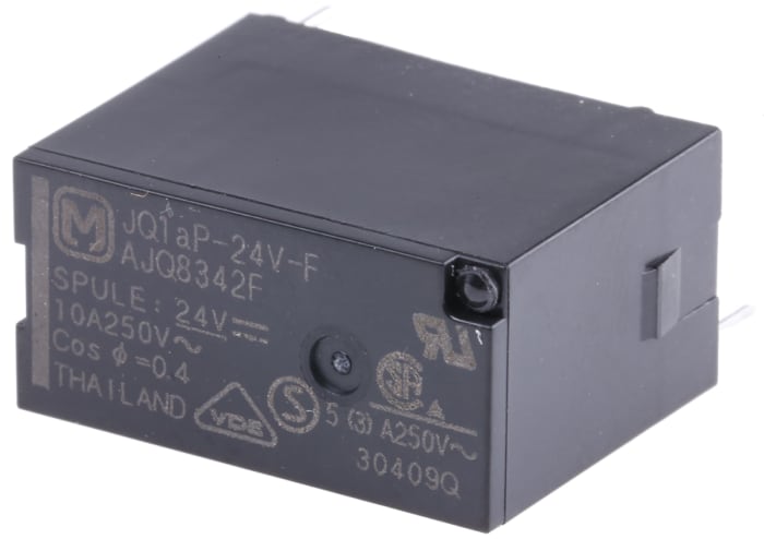 Panasonic SPNO Non-Latching Relay PCB Mount, 24V dc Coil, 10A