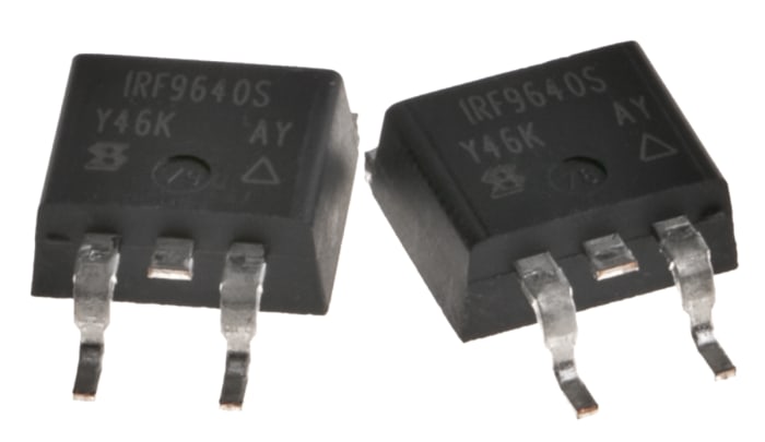 MOSFET Vishay IRF9640SPBF, VDSS 200 V, ID 11 A, D2PAK (TO-263) de 3 pines, , config. Simple
