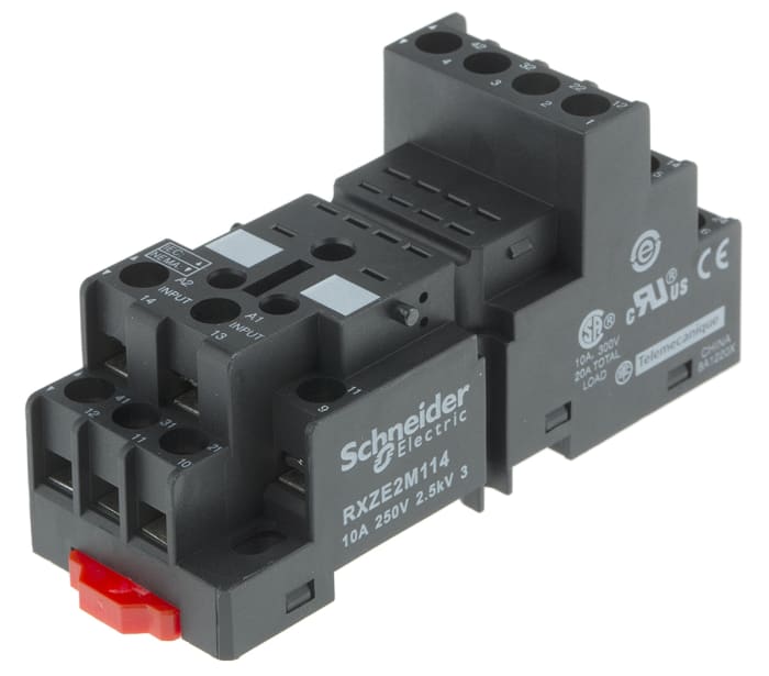 Schneider Electric 250V ac Relay Socket, for use with RXM Series