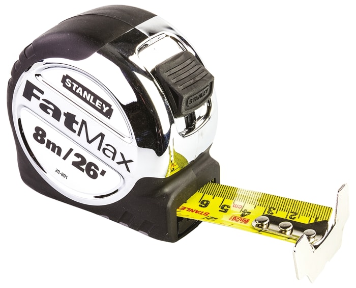533891 Stanley Stanley FatMax 8m Tape Measure, Metric & Imperial