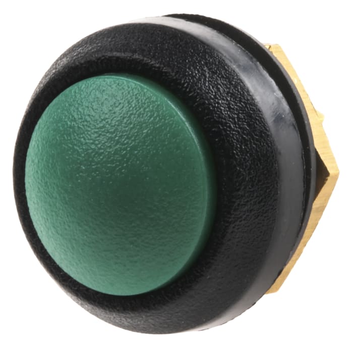 ITW Switches 48 Series Miniature Push Button Switch, Latching, Panel Mount, 13.6mm Cutout, SPST, Clear LED, 48V dc, IP67