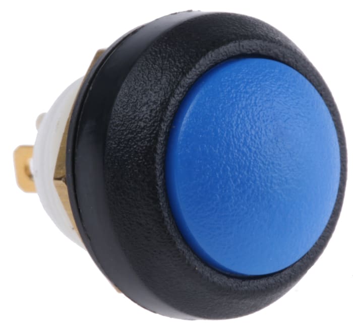 ITW Switches 48 Series Miniature Push Button Switch, Latching, Panel Mount, 13.6mm Cutout, SPST, Clear LED, 48V dc, IP67
