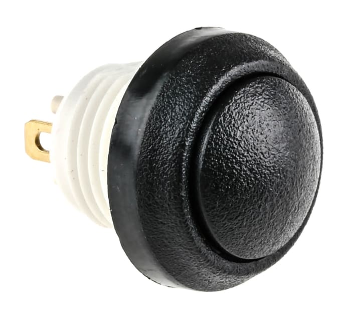 ITW Switches 48 Series Miniature Push Button Switch, Latching, Panel Mount, 13.6mm Cutout, SPST, Clear LED, 48V dc, IP67