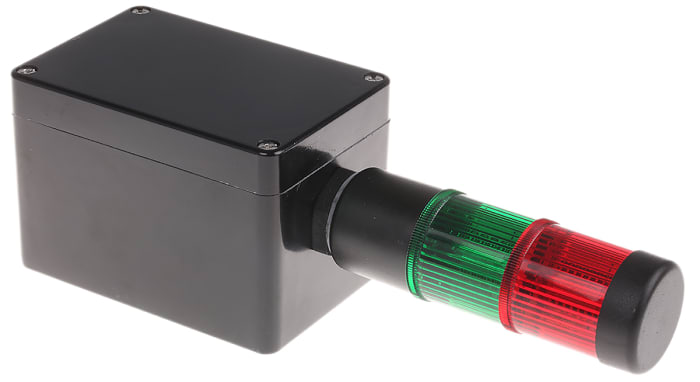 Columna de señalización Werma Kompakt, LED, con 2 elementos Rojo/Verde, 24 Vdc