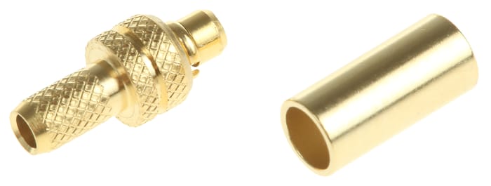 Connecteur MMCX RS PRO Mâle Droit, raccordement A sertir 50Ω Montage sur câble